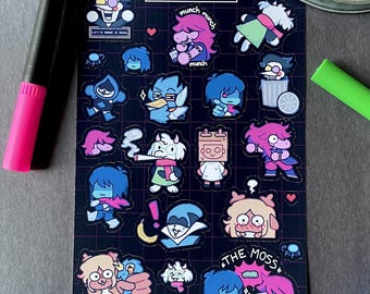 Deltarune Sticker Sheet