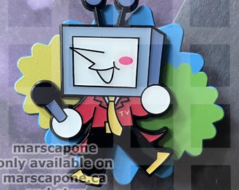 Deltarune Tenna Enamel Pin