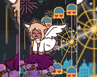 Deltarune Ferris Wheel Poster