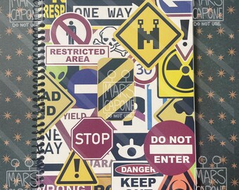 Notitieboek verkeersbord met stippen