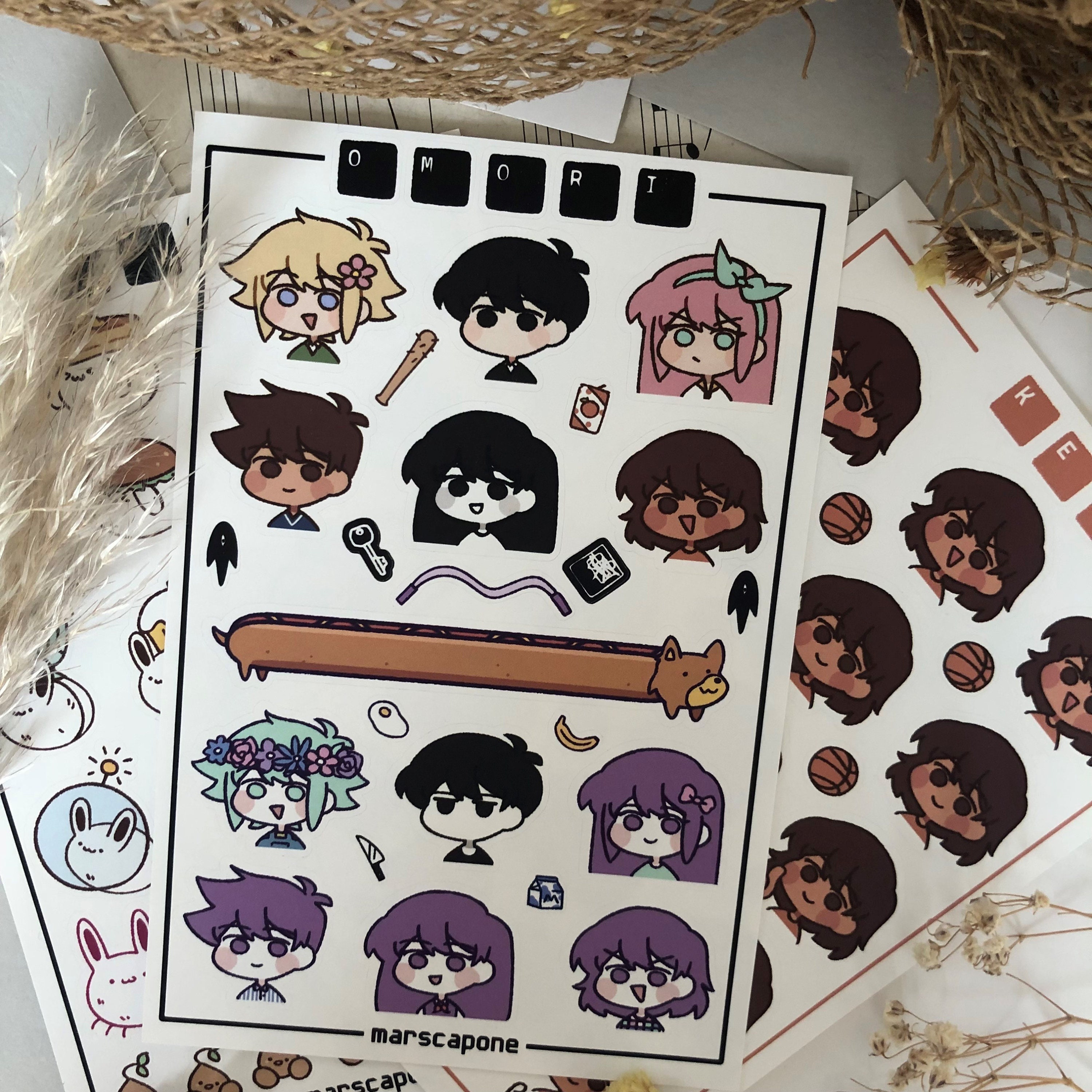Copy of Omori Tshirt - Omori Game Sticker - Omori Fanart Sticker Art Board  Print for Sale by kaelissa