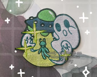 Aliens and Ghosts Iron-On Patch