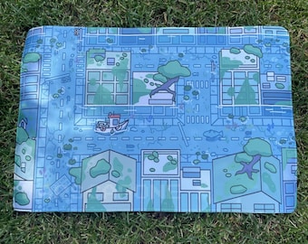 Flooded City Desk Mat