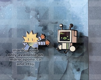 Useless Robot Enamel Pins