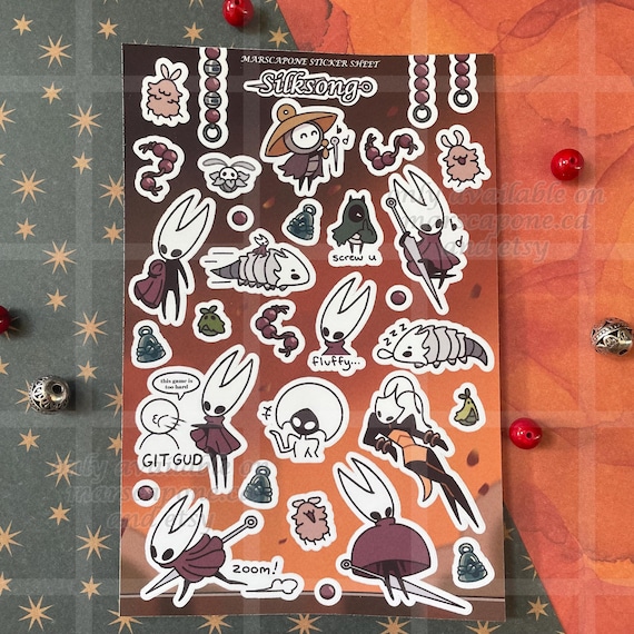 Silksong Sticker Sheet
