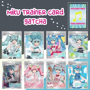 Carte d'entraîneur Miku GACHA