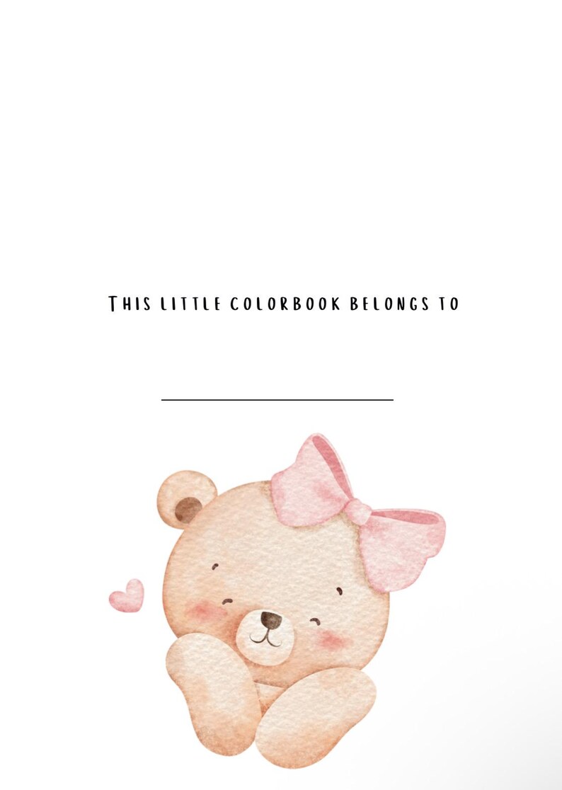 My Little Colorbook Printable Coloring Log Book Digital Color Tracker ...