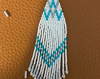 Beaded fringe earrings