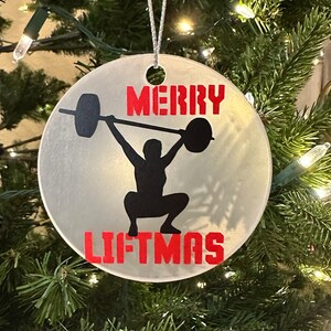 Merry Liftmas Christmas ornament