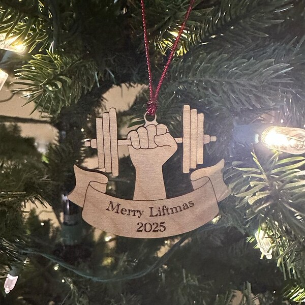 Merry Liftmas – Gym Ornament Digital Design