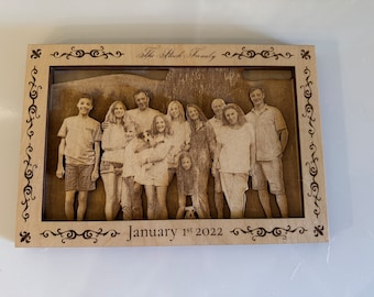 LaserCrafted Layers: 3D Baltic Birch Photo Panels