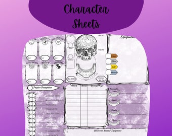 Undead - DnD 5e Character Sheet | Dungeons and Dragons PDF Character Sheet | Printable & Online Version