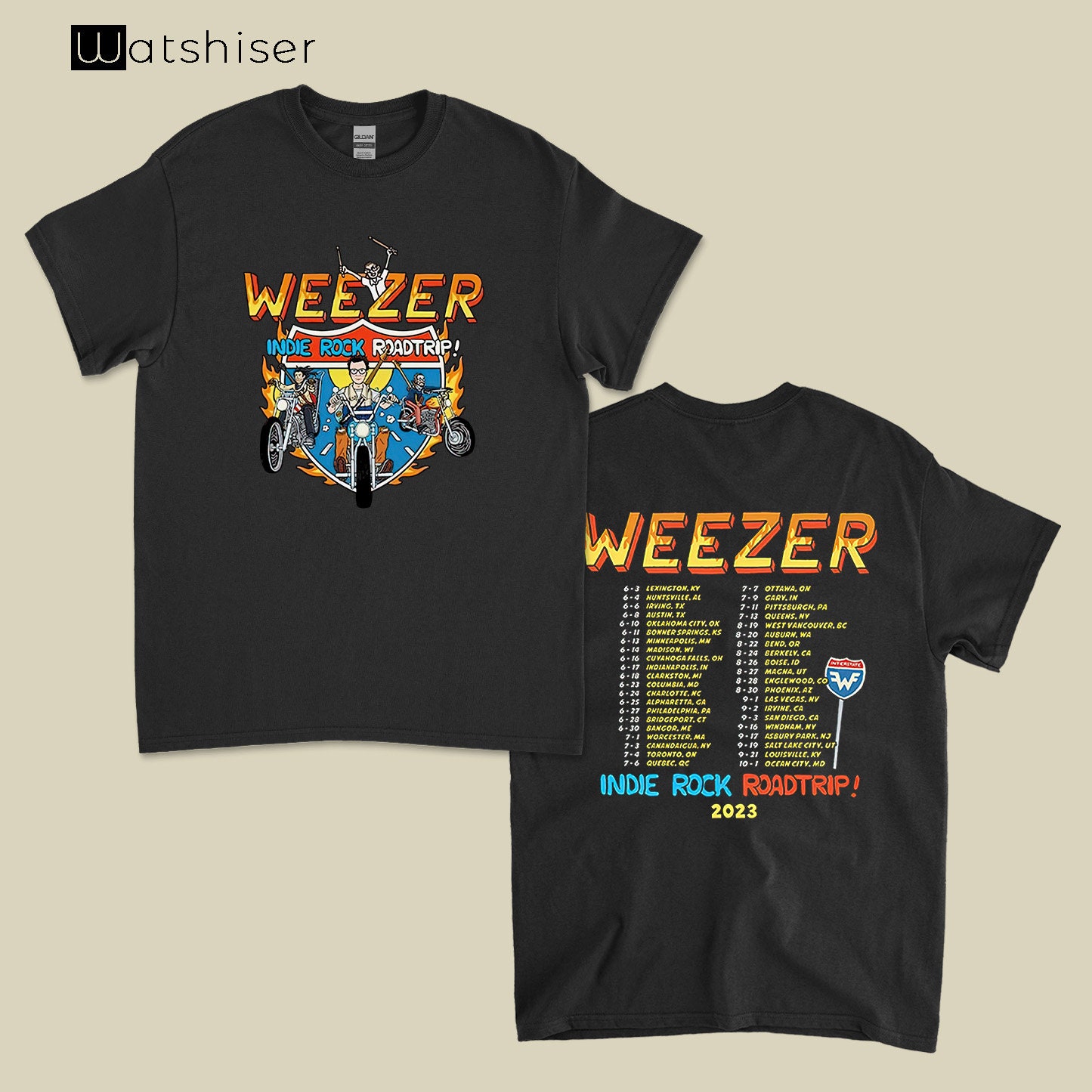 Weezer Tour Shirt - Etsy
