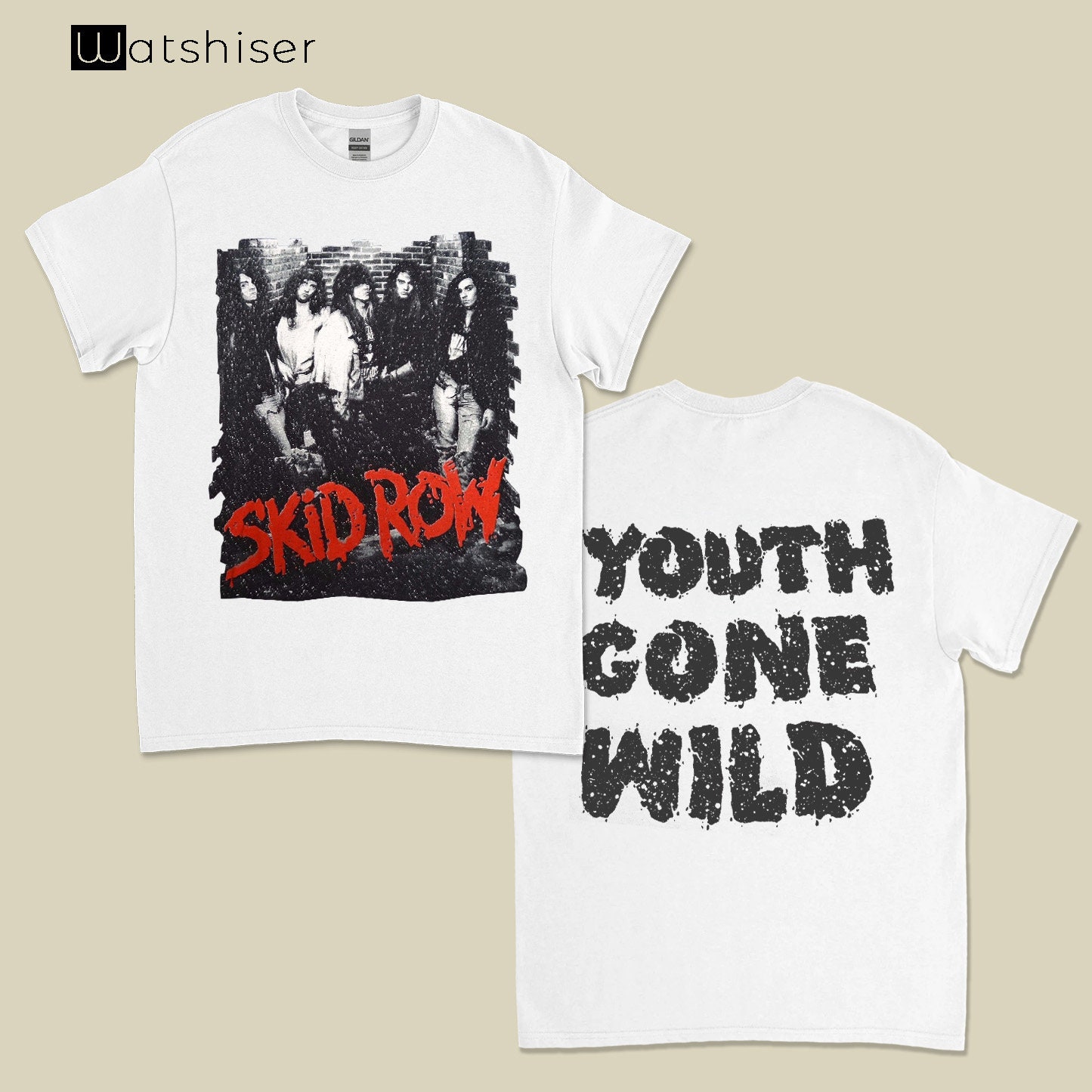 Vintage Skid Row Tee - Etsy Vintage Skid Row Tee - Etsy
