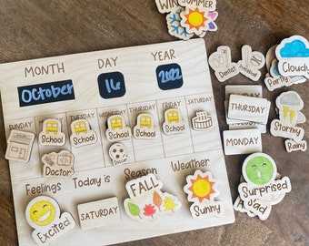 Weekly Montessori Calendar SVG file