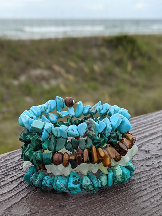 Calming turquoise sale wrap bracelet
