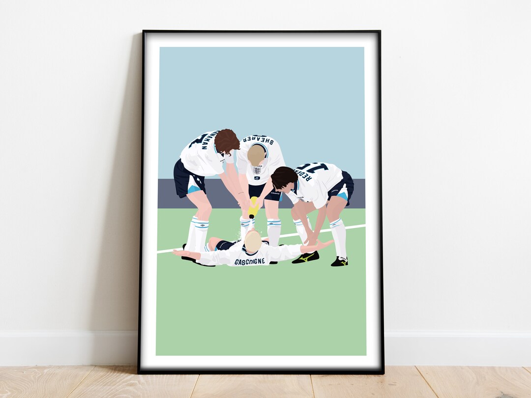 Dentist Chair England Football Art Print Poster Canvas Mouse Mat Framed