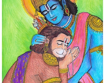 Rama Dhuta Hanuman - Limited Edition Print
