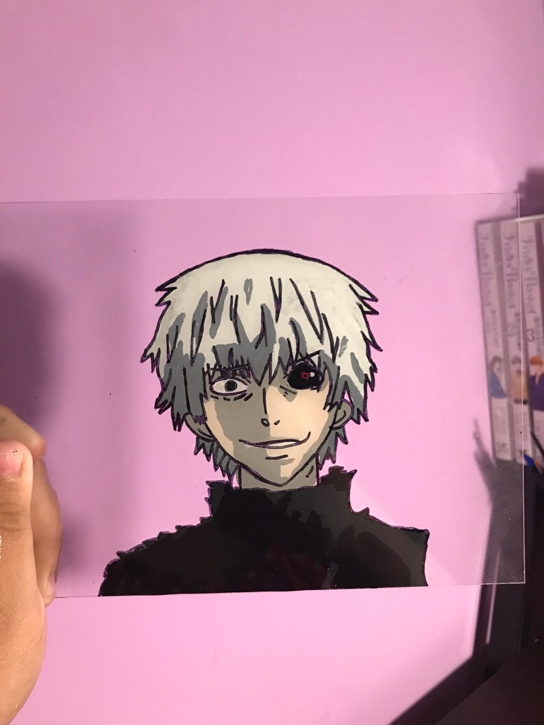 Kaneki Ken Glass Painting Etsy