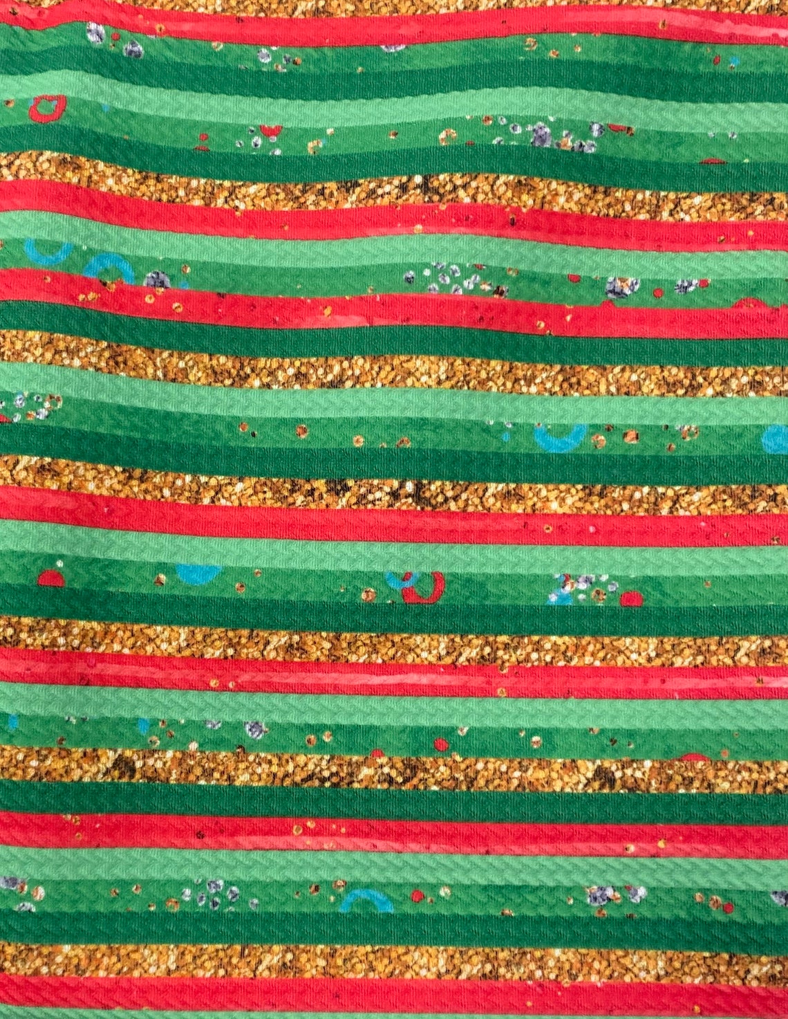 Green Red Gold Faux Glitter Stripes Ready to Ship Bullet Etsy