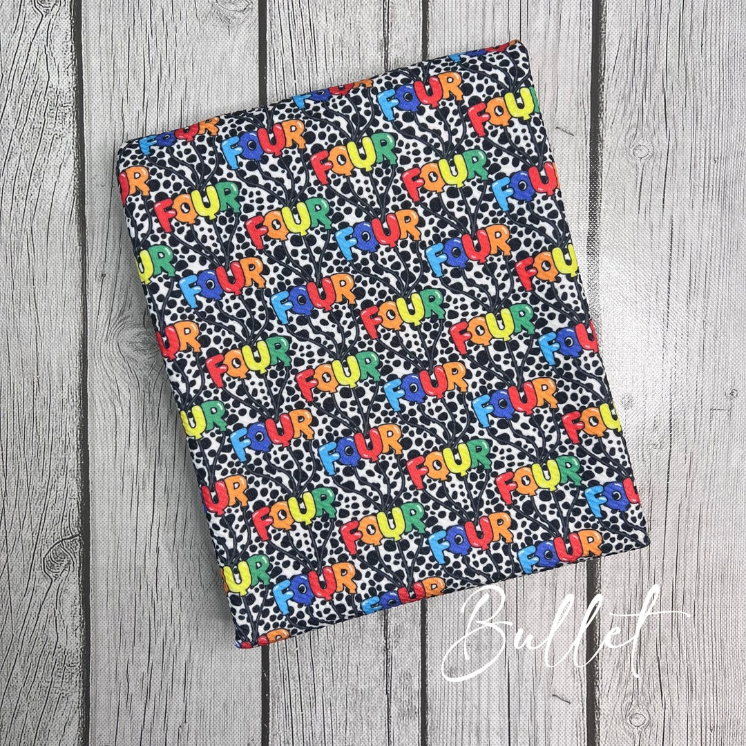 Made to Order 4 Year Balloons Rainbow Milestone Bullet, DBP, Rib Knit ...