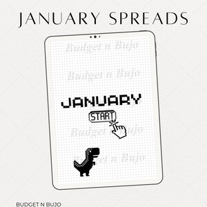 Bullet Journal 2023 January Spreads