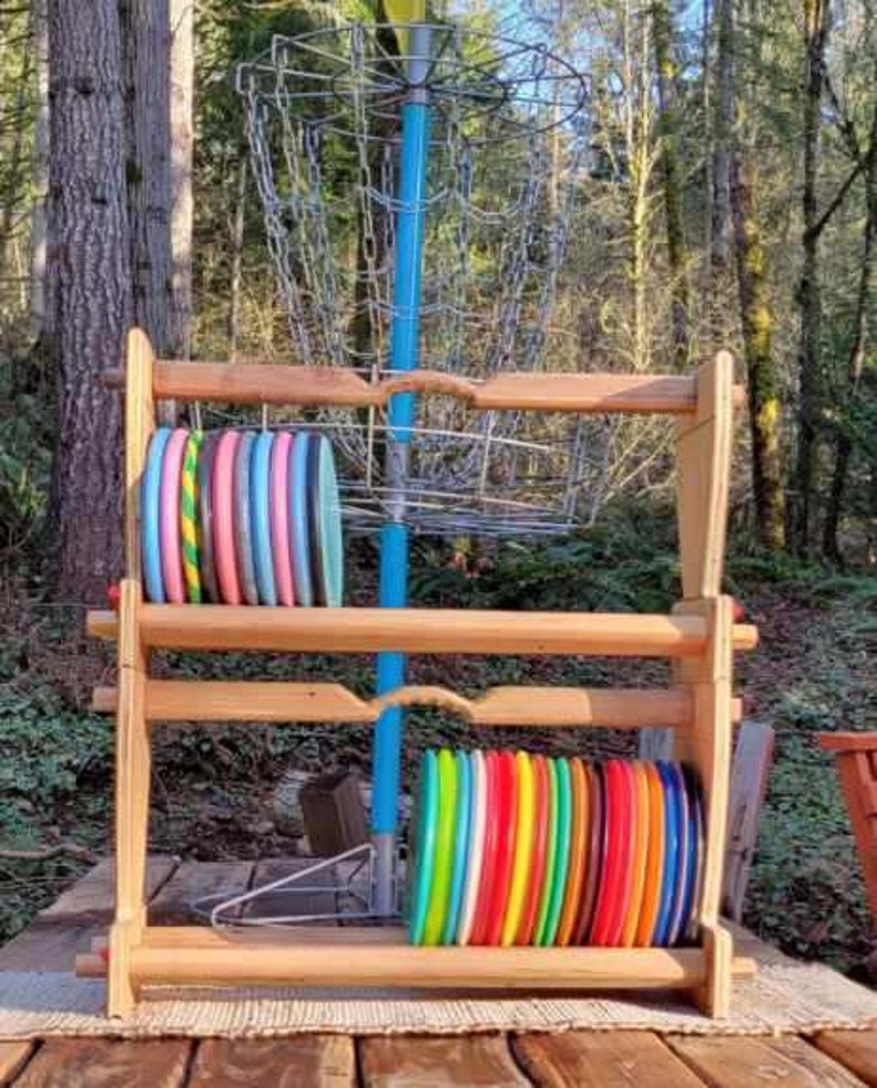Disc Golf Storage Rack Rustic Custom & Handcrafted Etsy