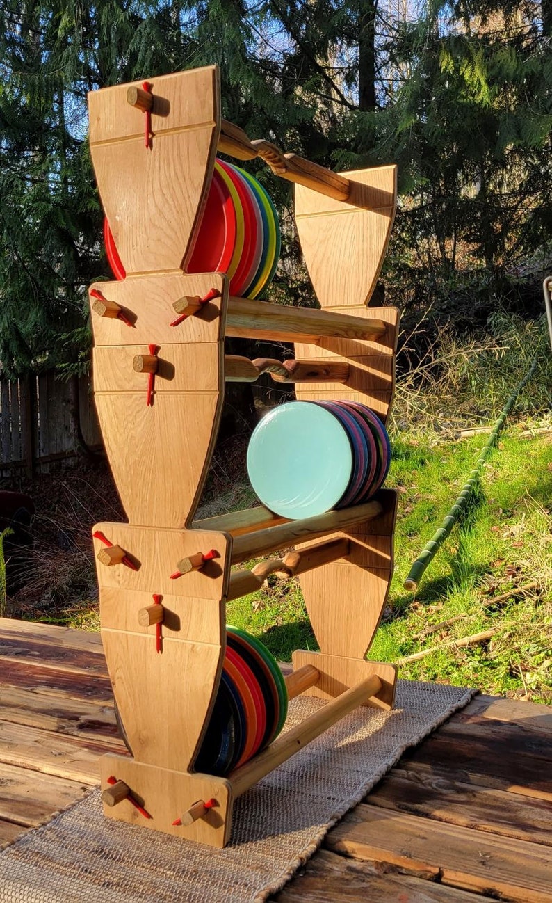 Disc Golf Storage Rack Rustic Custom & Handcrafted Etsy