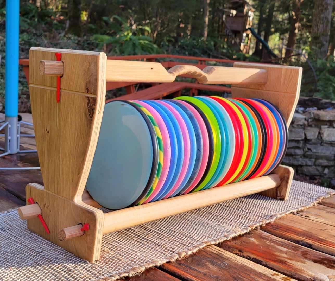 Disc Golf Storage Rack Rustic Custom & Handcrafted Etsy