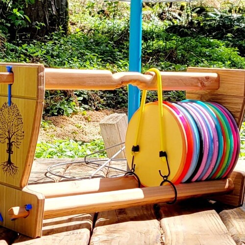Disc Golf Storage Rack Rustic Custom & Handcrafted Etsy
