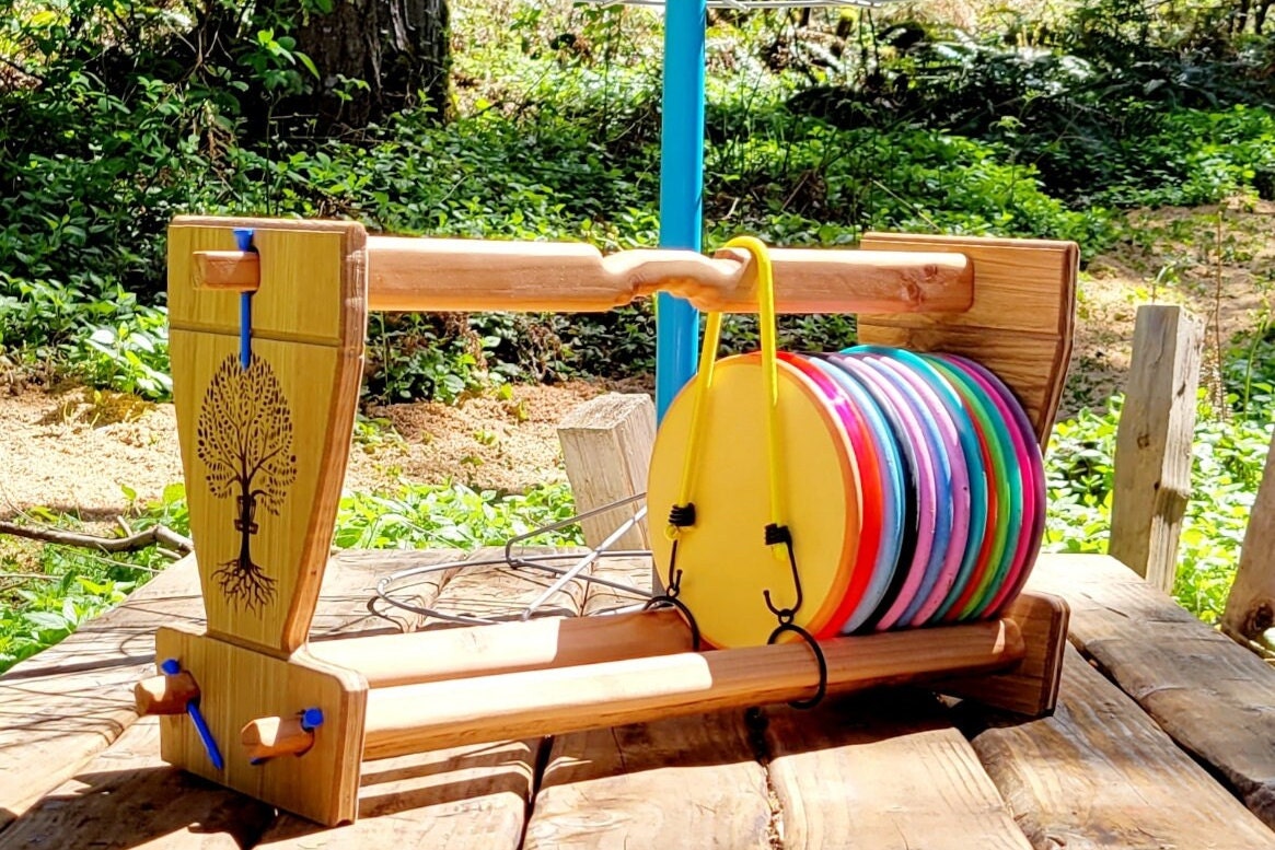 Disc Golf Storage Rack Rustic Custom & Handcrafted Etsy