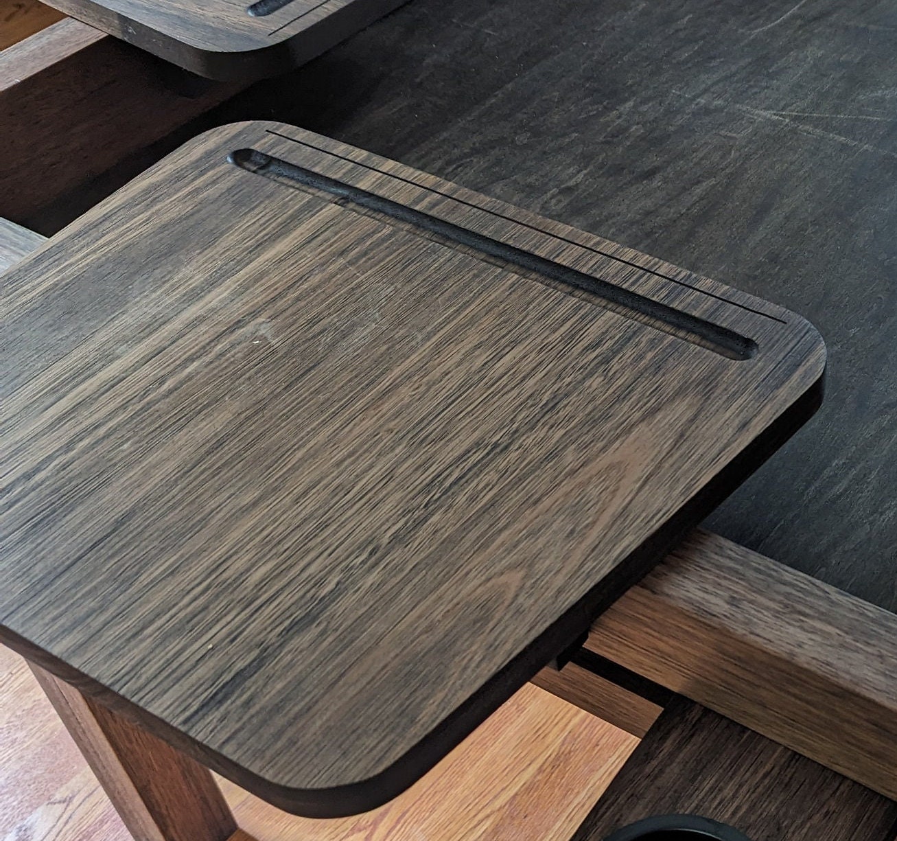 Player desk for gaming/dining table