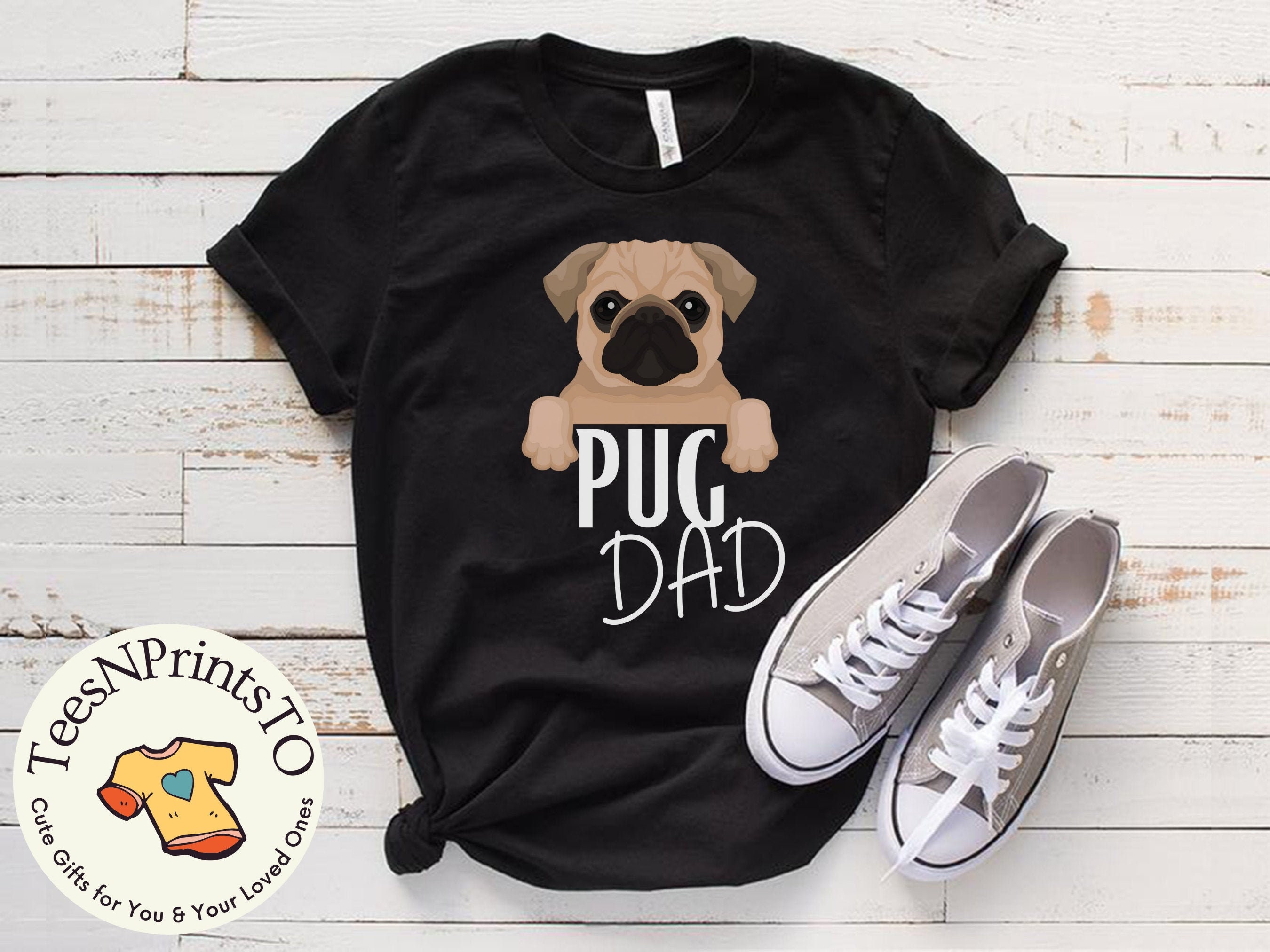 Pug Shirt Pug Dad Shirt Dog Dad Shirt Dog Papa Shirt Pug - Etsy.de
