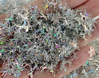 Holographic Scissors Chunky Glitter: Nail Art, Slime Toppings