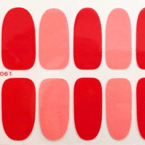 Pink & Red Nail Polish Strips: Easy DIY Nail Wraps