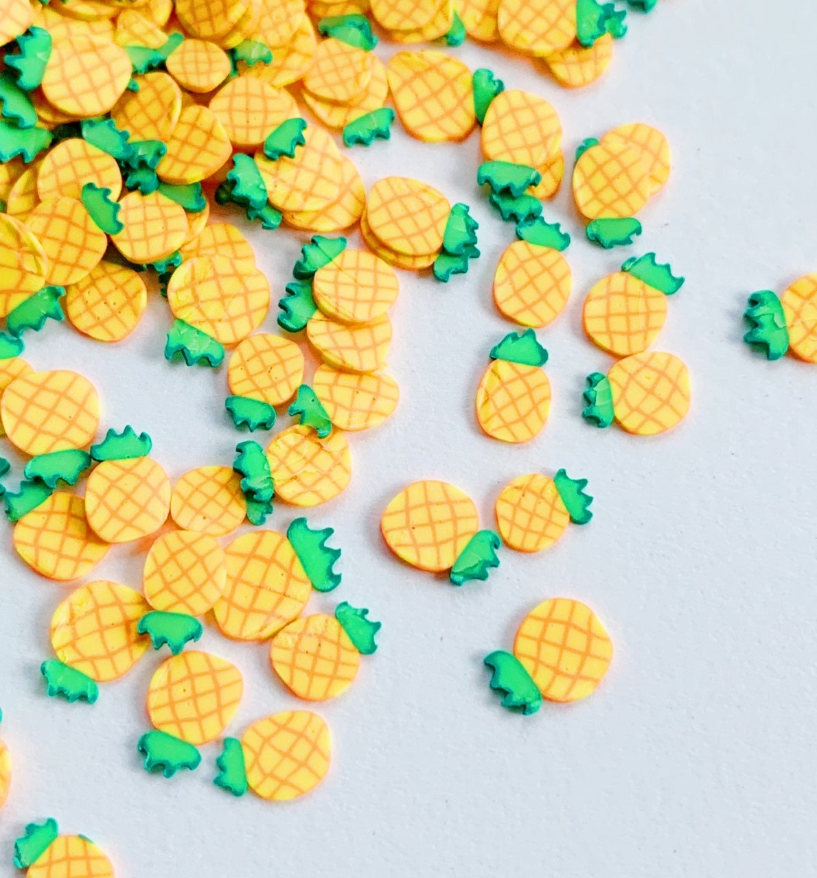 PINEAPPLE SLICES - POLYMER Clay Slices - Fake Pineapple Pieces - Polym –  Posh Glitter, LLC