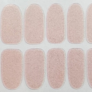 Pale Pink Glimmer Nail Polish Strips / Nail Wraps / Nail Decals #693