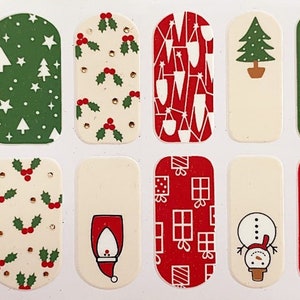 Christmas Nail Polish Strips: Snowman, Santa, Holiday Nail Wraps