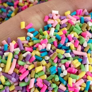 Colorful Polymer Clay Sprinkles: Spring Garden Mix, Slime & Resin Filler