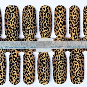 Leopard Print Nail Polish Strips / Nail Wraps / Nail Decals #1056