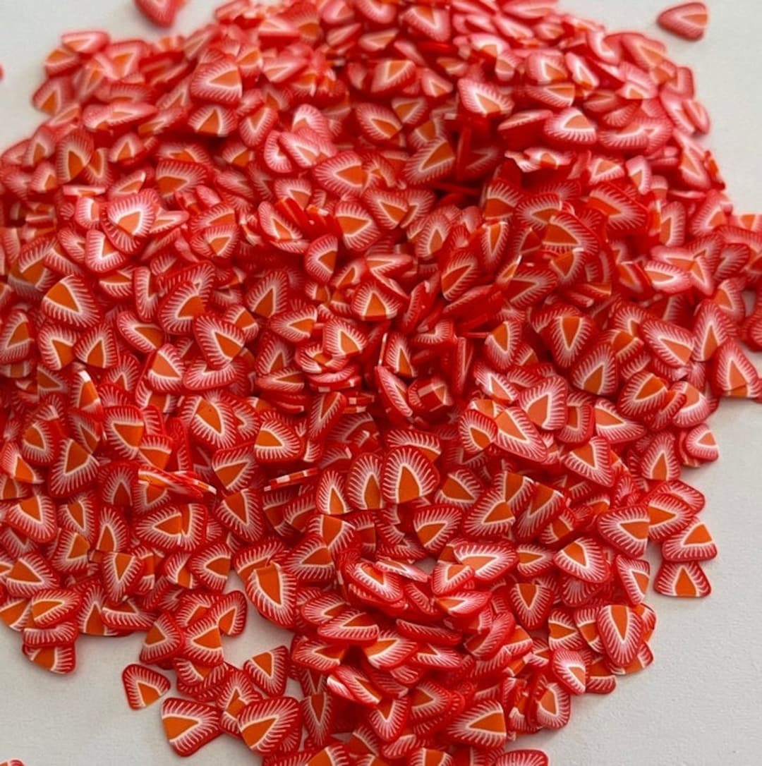 Polymer Clay Strawberry Slices, Fake Fruit Food Sprinkles, Polymer Clay ... Polymer Clay Strawberry Slices, Fake Fruit Food Sprinkles, Polymer Clay ...