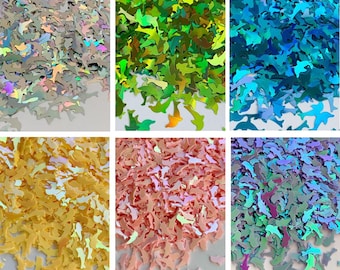 Iridescent Shift Translucent Dolphin Glitter, Decoden Glitter, Resin Embellishment, Tumblers, Slime Toppings
