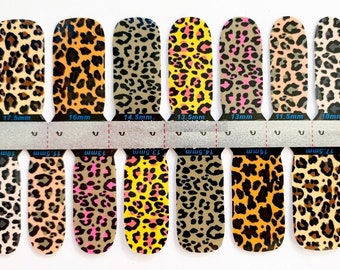 Leopard Print Nail Polish Strips: Easy Manicure Nail Wraps