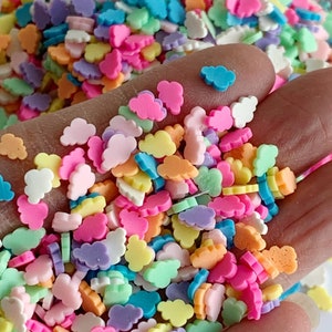 Polymer Mix Color Cloud Clay Slices, Fake Cloud Sprinkles, Polymer Clay Slices, Polymer Clay Fake Sprinkles, Slime, Resin Fillers (C454)