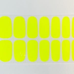 Fluorescent Full Wrap Nail Polish Stickers, Nail Polish Strips, Self Adhesive Nail Decals / Nail Wraps / Nail Decals (#TM)