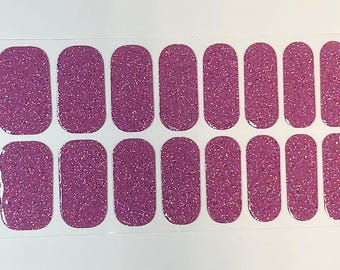 Glitter Nail Polish Strips: Self-Adhesive, No UV Light Needed