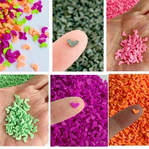 Halloween Bat Polymer Clay Slices: Crafting Sprinkles, Slime & Resin Fillers