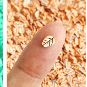 Polymer Clay Fall Leaf Slices: Craft Sprinkles, Slime & Resin Fillers