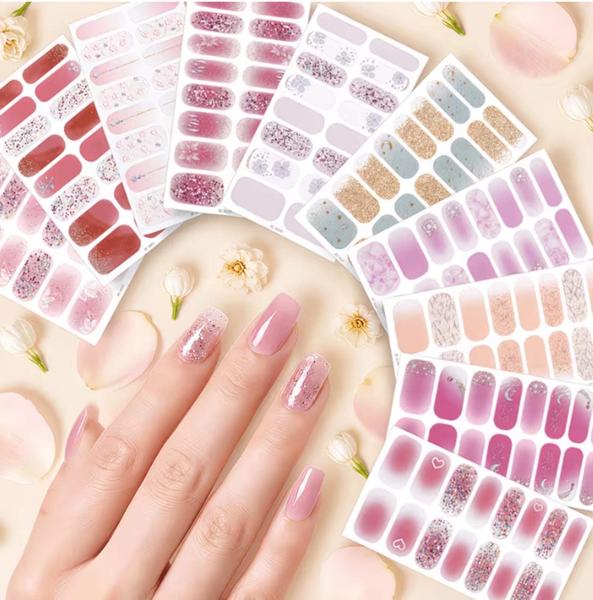 Spring Summer Nail Polish Strips: Gel Nail Art Decals - Etsy