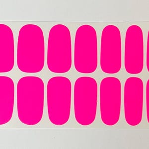 Fluorescent Full Wrap Nail Polish Stickers, Nail Polish Strips, Self Adhesive Nail Decals / Nail Wraps / Nail Decals (#TM)